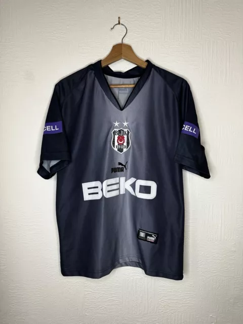 Original Besiktas 2003/04 Fourth Football Shirt Puma Size Small *Ardan Davis 21*