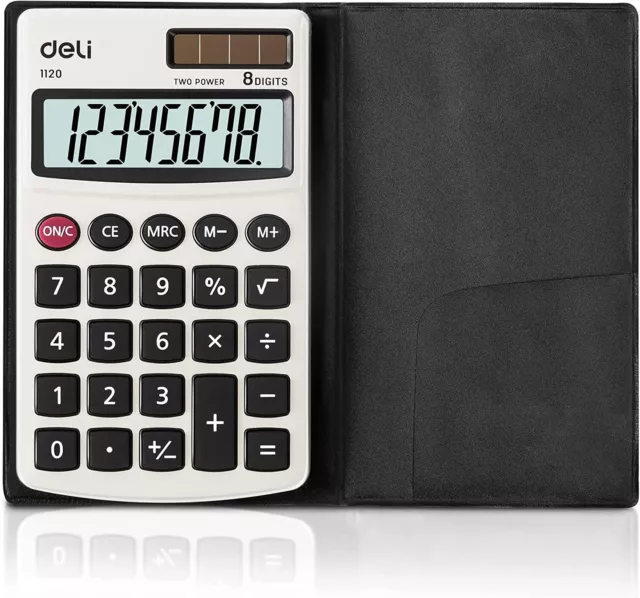 Deli 1120 Mini Calculator Portable Digit Calculator Pocket Calculator inc VAT