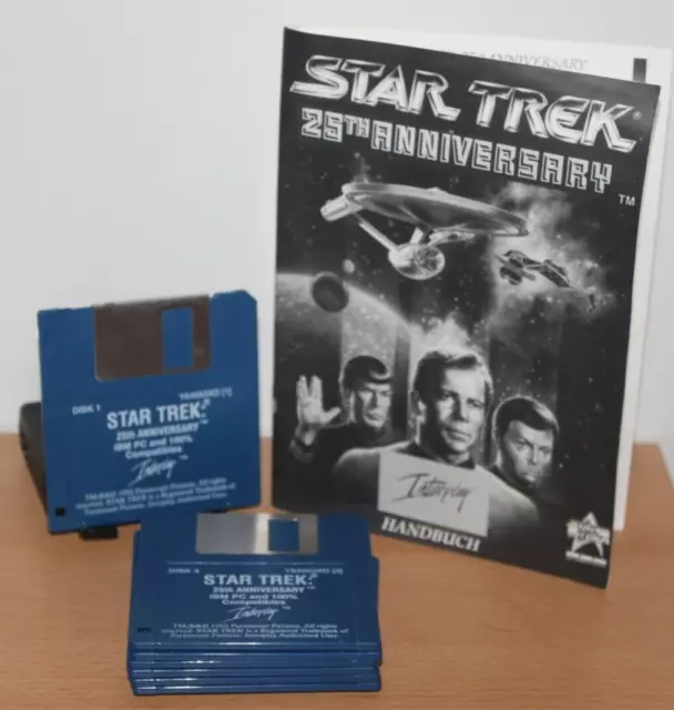 Star Trek: 25th Anniversary - PC Spiel 8 Disketten mit Anleitung / 1992 ✅