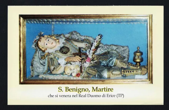 Santino Holy Card Image Pieuse  Heiligenbild  S . Benigno Martire