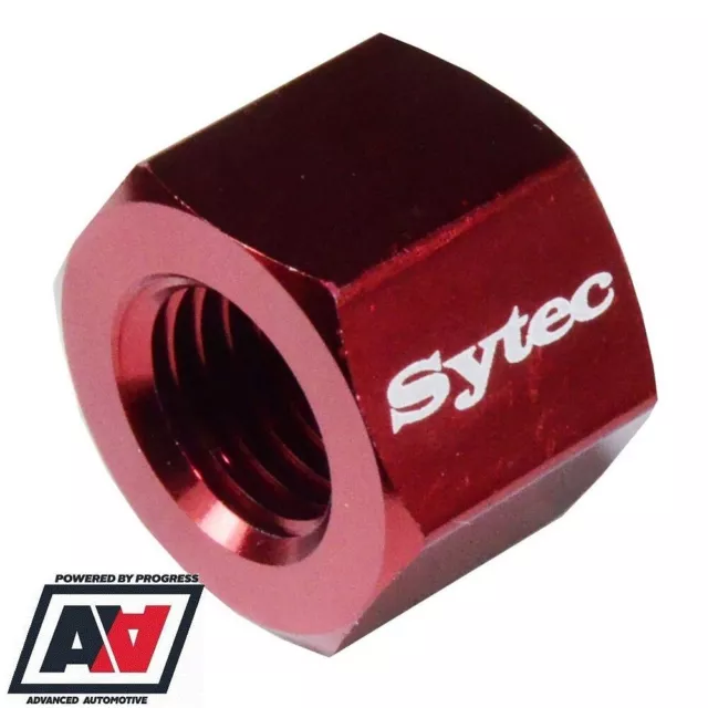 Sytec Bosch Walbro HI Fuel Injection Pump M12x1.5 Stub Cap Nut Red Aluminium ADV