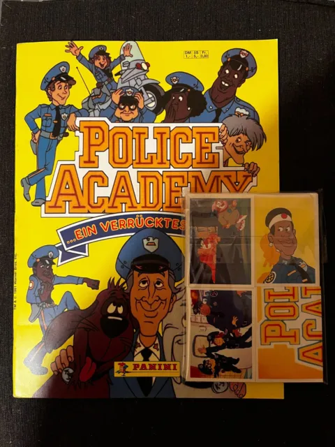Panini Police Academy Set Complet Stickers + Empty Album Vide Disney 1991 Rare