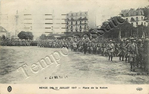 Francia - Parigi, parata militare 14 luglio (place de la Nation) - 1917