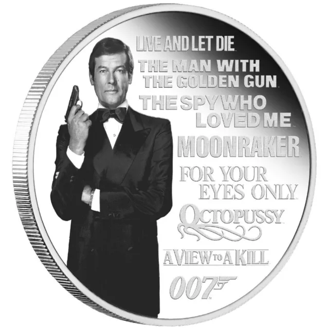 Silbermünze James Bond™ Roger Moore Legacy Serie (2.) 2022 - Tuvalu - 1 Oz PP