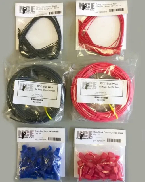 NCE NEW 2024 Full Layout Wiring Kit 25 Foot DCC Track Power Bus