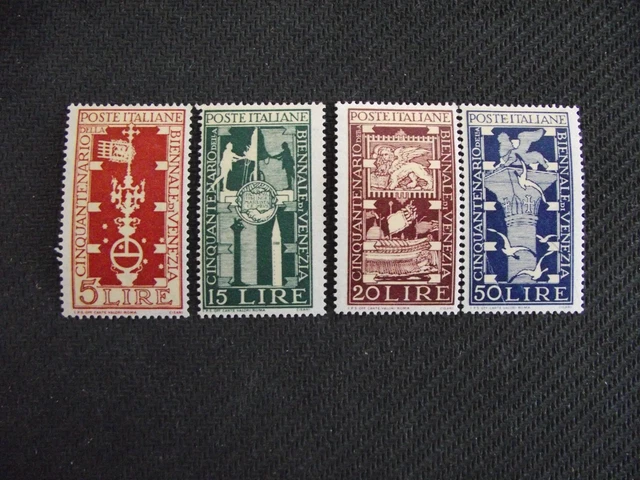 Italy  1949     25th Biennial Art Exhiition, Venice.    MH set
