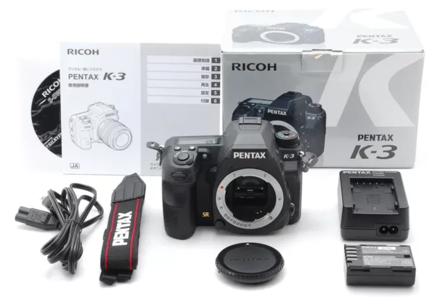 【Mint in Box】PENTAX K-3 24.3 MP Digital SLR Camera - Black From Japan #2222