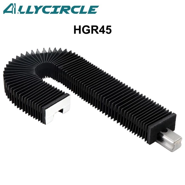 HGR45 Linear Guide Organ Dust Proof Cover Stretched Length 200-1000MM CNC Router