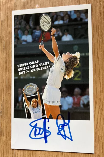 STEFFI GRAF - Autogrammkarte - original signiert