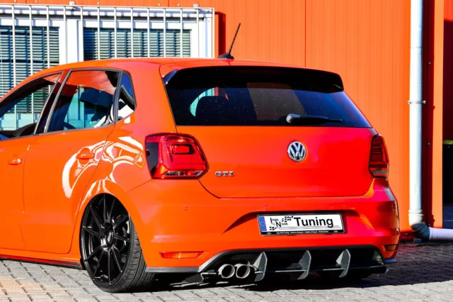 Diffusor Ansatz für VW Polo GTI 6C Heckansatz Heckschürze Heckdiffusor Spoiler