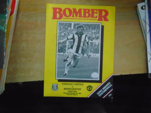 Testimonial 81/2 Torquay United v Manchester United, Tony Brown