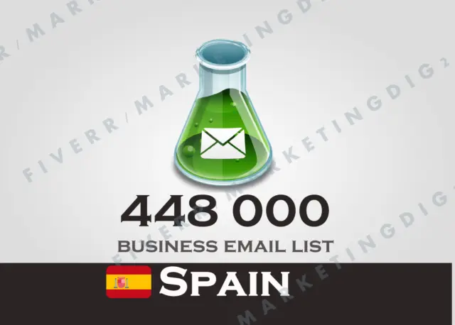 448K Spain Database Companies/Business B2B 2023 (Address Phone Emails)