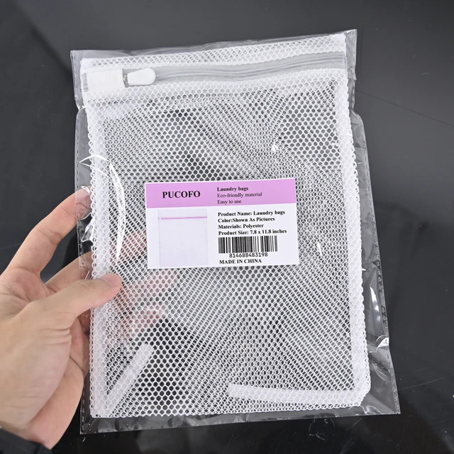 PUCOFO Mesh Laundry Bags for Delicates with Premium Zipper