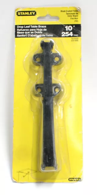 Stanley Drop Leaf Table Brace 10" 254mm Black Coated Finish 73-0550 CD 1956 New