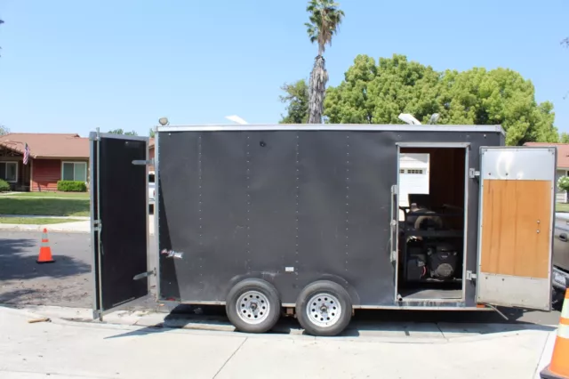 Used Hydrotek pressure washing trailer