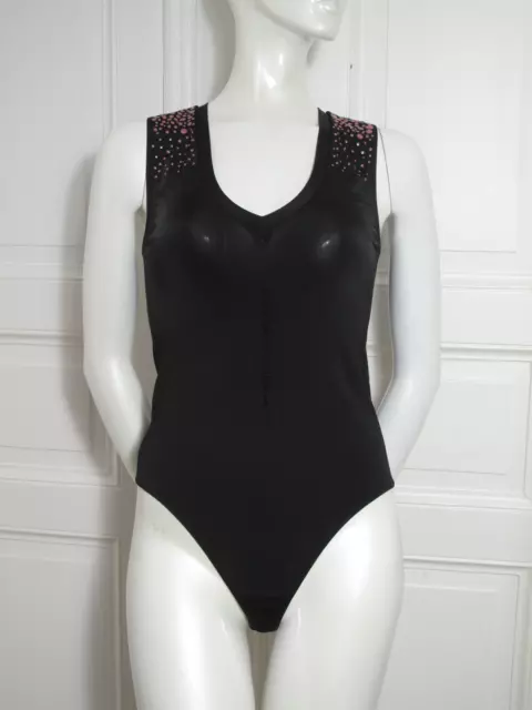 Wolford NWT Shimmering Glass String Body - Black size XS
