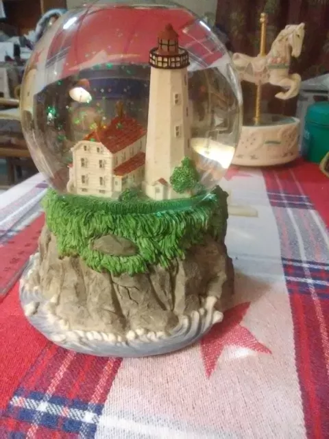 Westland Giftware Musical Lighthouse Snow Globe #2128 - Plays “Misty”