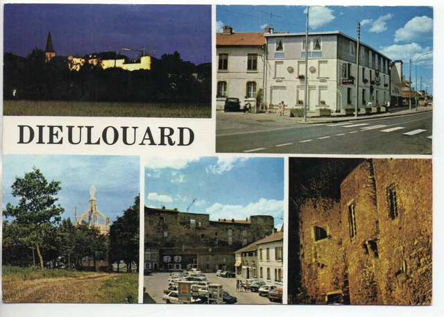 DIOULOUARD - Meurthe et Moselle - CPA 54 - 1970S MAP 5 VIEWS