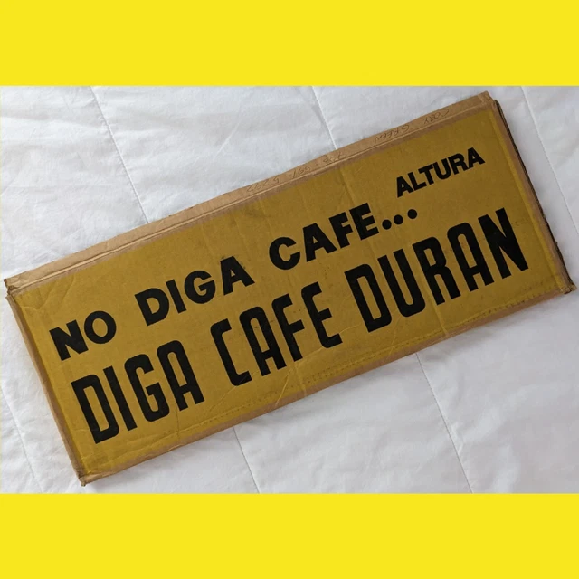 Panama Art for Framing CAFE DURAN  Panamanian Panameño Balboa Canal Zone Zonian