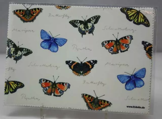 Paño de limpieza para gafas / paño de microfibra / paño Nature Fun - MARIPOSA