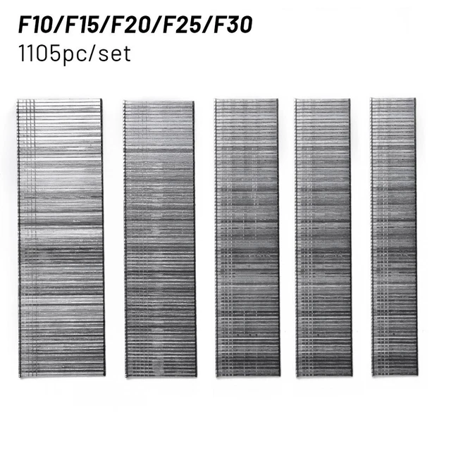 1105pcs F15 F20 F25 F30 Droit Clous for Maison Bricolage / Jardinage Travail
