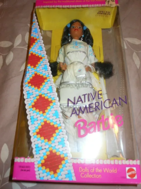 Native American Barbie Doll Dolls of the World NIB Mattel