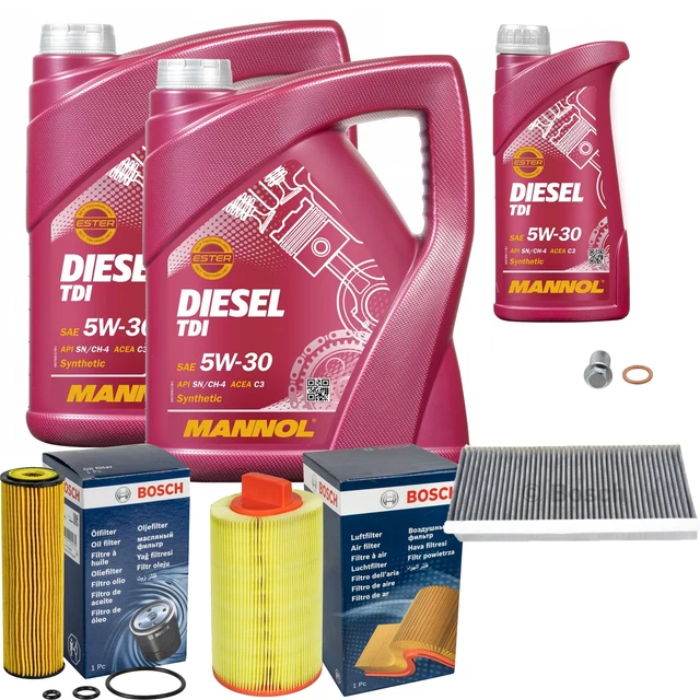 MANNOL 5L Energy Premium 5W-30 + MANN-FILTER Filtro Per VW EOS 1F7 1F8 1.6 4061174759800