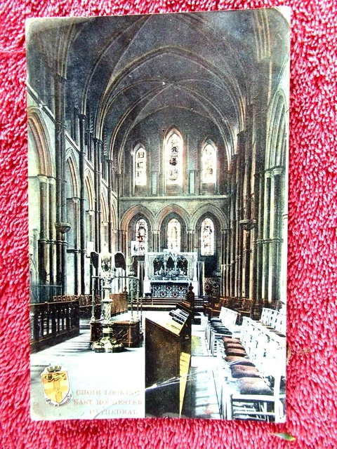 Choir Looking East Rochester Cathedral England Colour Postcard [240]