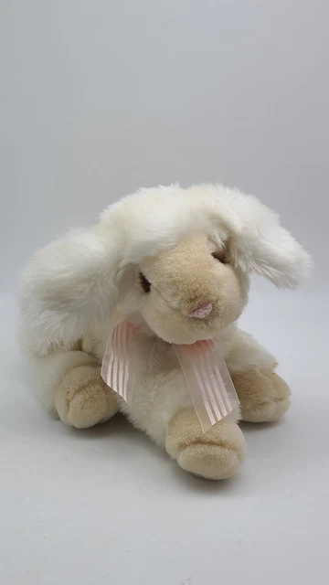 RARE Commonwealth Lamb Sheep Plush 11 Inch Cream Stuffed Animal Toy * SEE PICS *