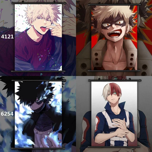 MY HERO ACADEMIA Anime Wall Poster Roll Scroll Todoroki Bakugo Dabi