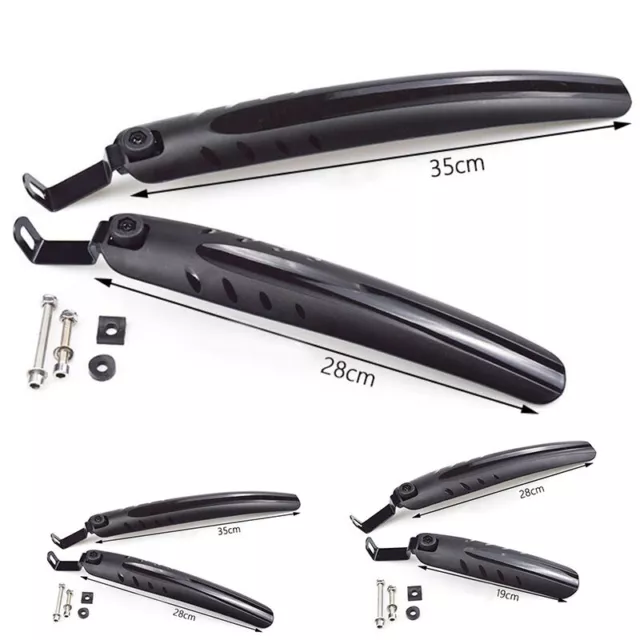 Optimal Coverage Bike Folding Bicycle Fender Mudguard Front & Rear 16 20 Inch