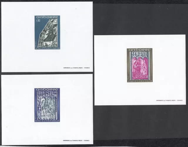 Andorra 1972- French Andorra- MNH  on luxe sheet. Mi Nr.: 242/244.(EB) MV-13610