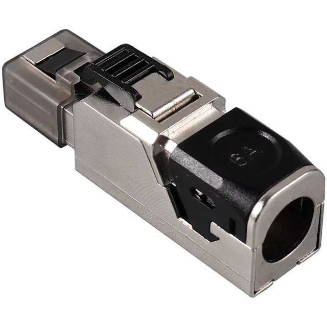 VCE Connettori RJ45 CAT6 Passanti 50 Pezzi, Plug RJ45 Con Blocco Fisso
