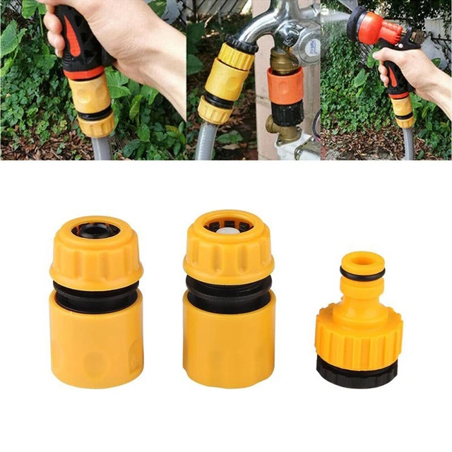 Kungfu Mall Lot De 4 Connecteurs Doubles Mâles Et 8 Connecteurs Rapides Pour Raccord De Tuyau D