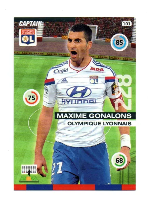 Panini Foot Adrenalyn 2015/2016 - Maxime GONALONS - Olympique Lyonnais  (A5339)