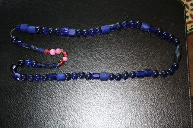 Northwest Coast Russian Trade Beads--Cobalt