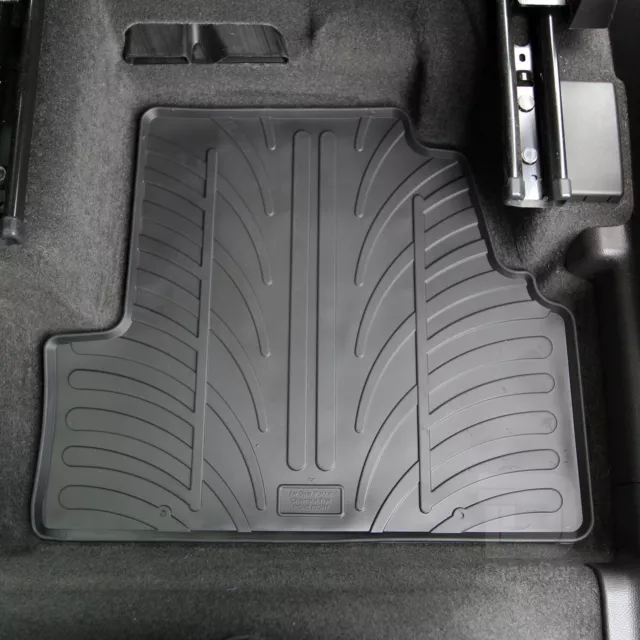 Gledring Tailored Rubber Floor Mats fit Audi A4/A4 Avant 08-15 Black Moulded Set 3