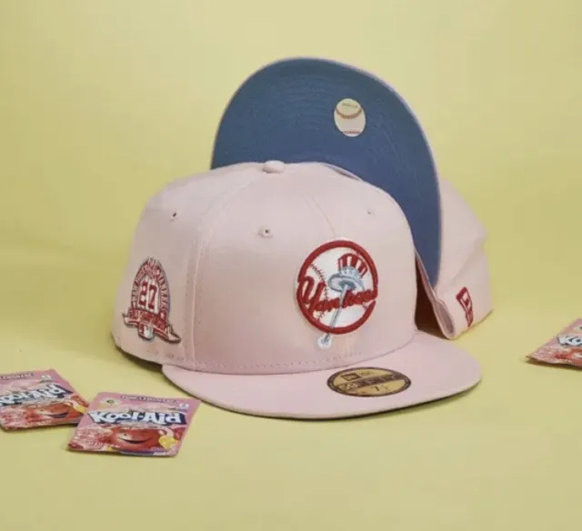 New Era 59fifty Pink New York Yankees Size 7 3/8 “Kool Aid” Fitted - Hat Club