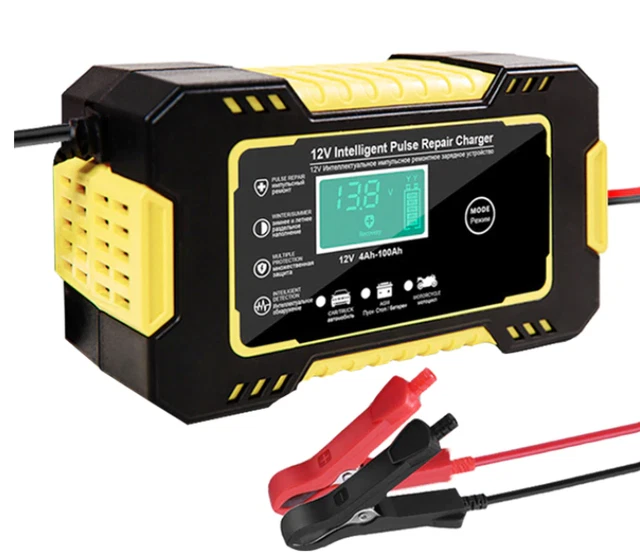 Chargeur de Batterie de voiture à Écran Numérique, Réparation, Recharges, 12V 2