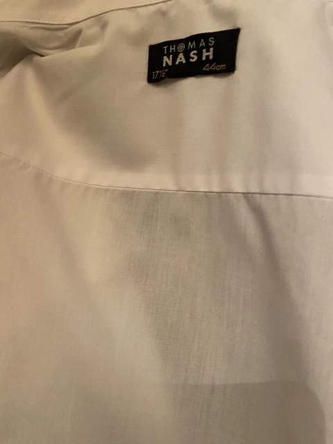 Camicia da uomo a maniche lunghe dedenham bianchi 17,5 colletti posta gratuita
