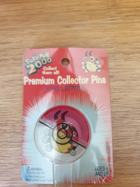  Pokemon 2000 Collector Pin - #165 Ledyba - Sealed New