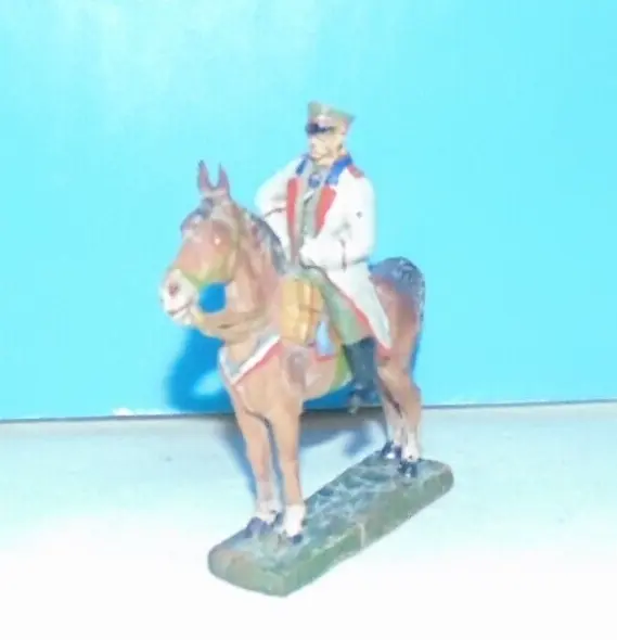 7 cm elastolin  soldat hindenburg zu pferd masse