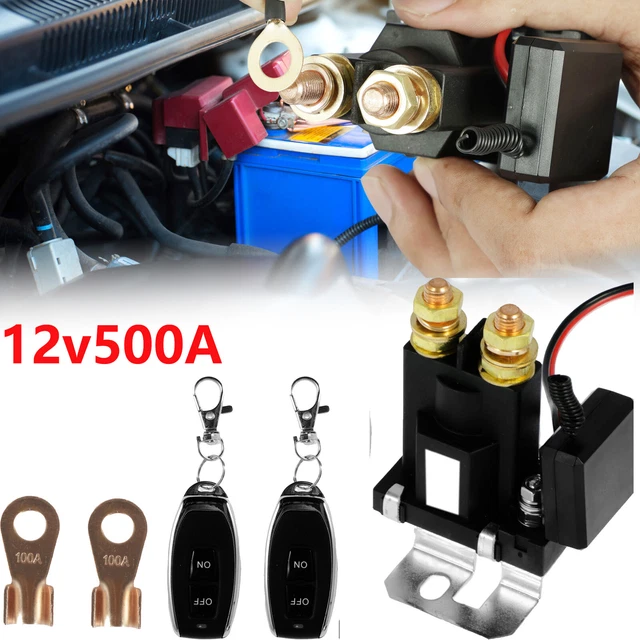 CAR BATTERY DISCONNECT Cut Off Isolator Master Switch W/Wireless Remote