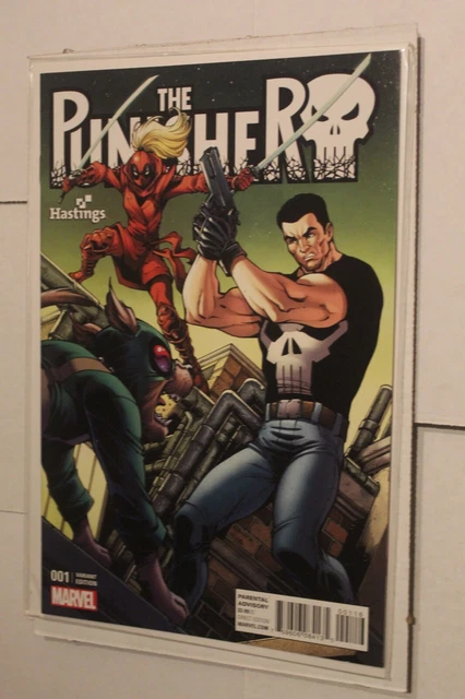 The Punisher #1 Marvel Comics 2016 Hastings Exclusive NM Nauck Variant