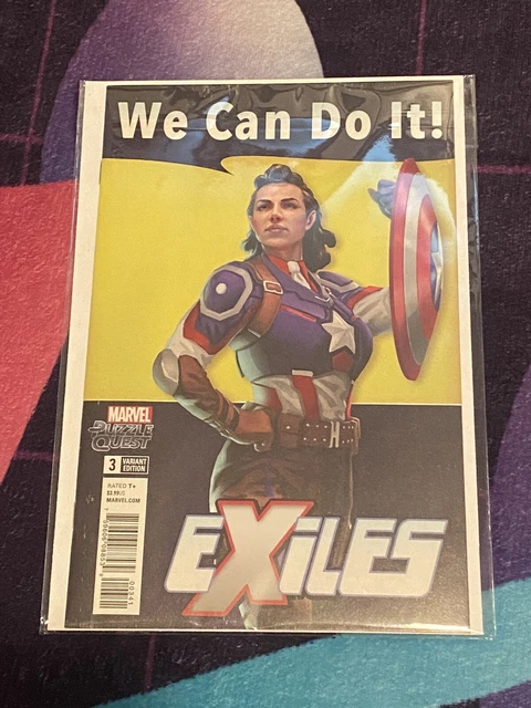 Exiles #3 1:10 Game Variant 1st Peggy Captain Carter app cvr- printing error NM