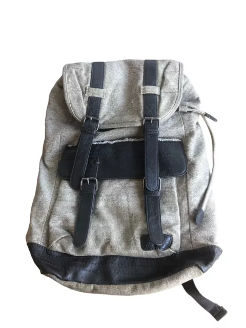 Sherpani Havana Gray Wool and Faux Leather Backpack Rucksack KAPSS15-207