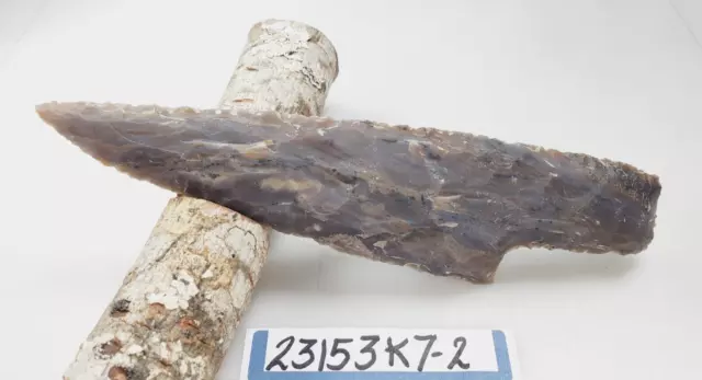 7" Stone Knife Blade - Skinning - Hunting - Craft- Hand Knapped Agate