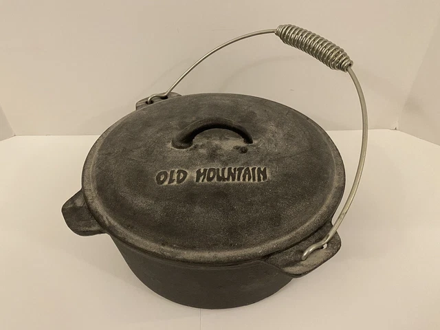 OLD MOUNTAIN CAST Iron Dutch Oven Pot 10