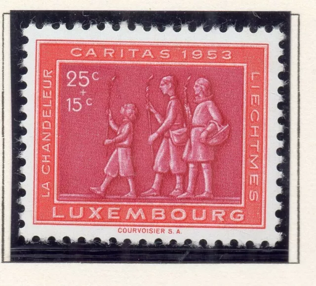 Luxembourg 1953 Early Issue Fine Mint Hinged 25c. NW-134347