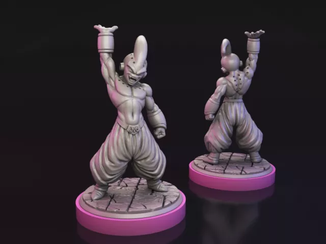 Kid Buu miniature for tabletop, board games, dioramas...